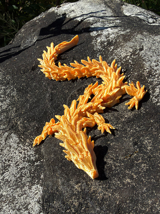 3D Drache Flexi (Gold)