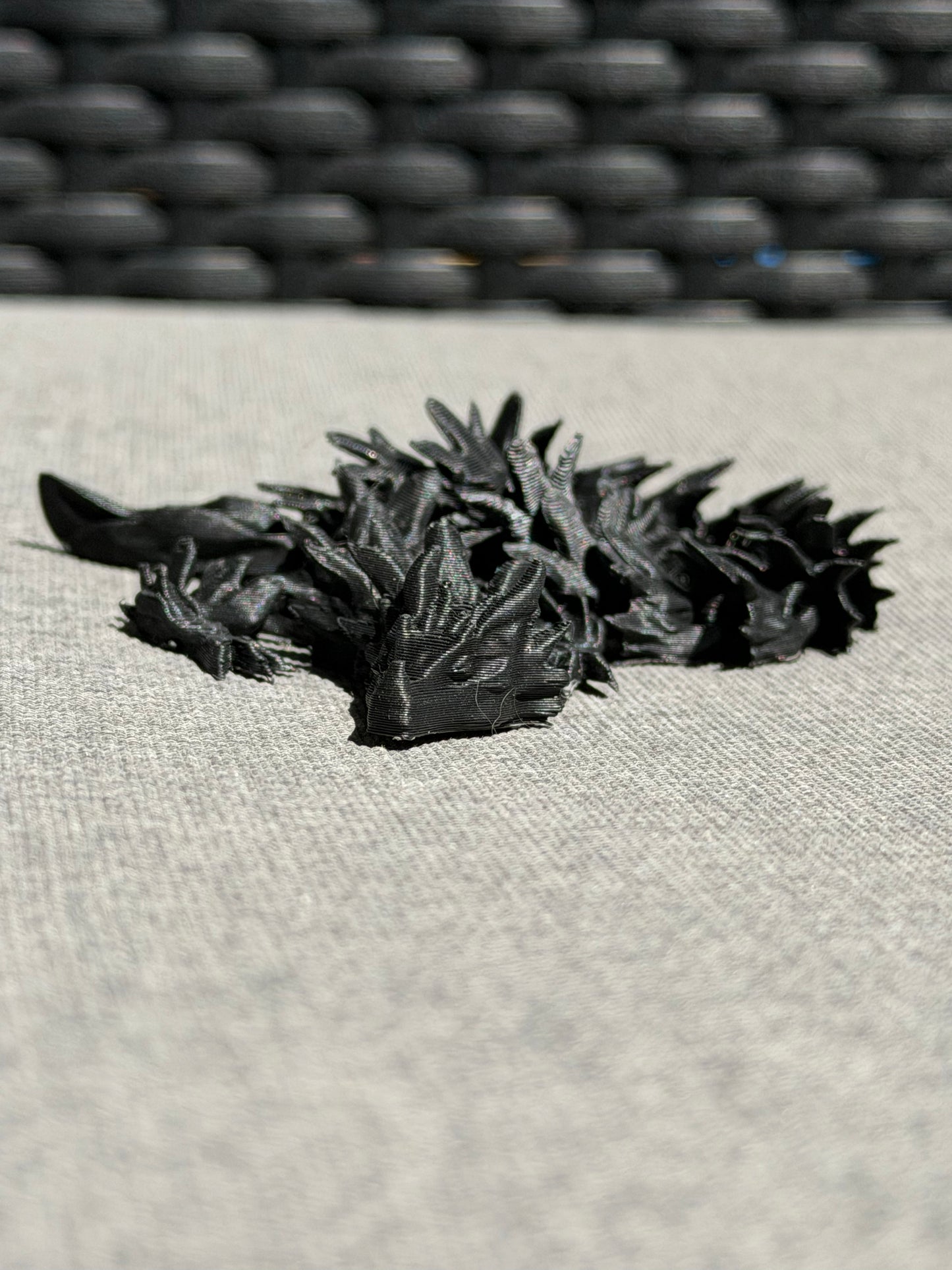 3D Drache Flexi (Schwarz)